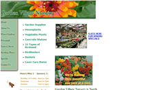 Desktop Screenshot of gardenvillagenursery.com