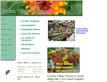 Tablet Screenshot of gardenvillagenursery.com